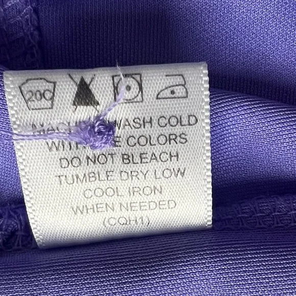 Monterey Club Womens Sleeveless Polo Shirt Purple Dry Swing Moisture Wicking L - Picture 5 of 13